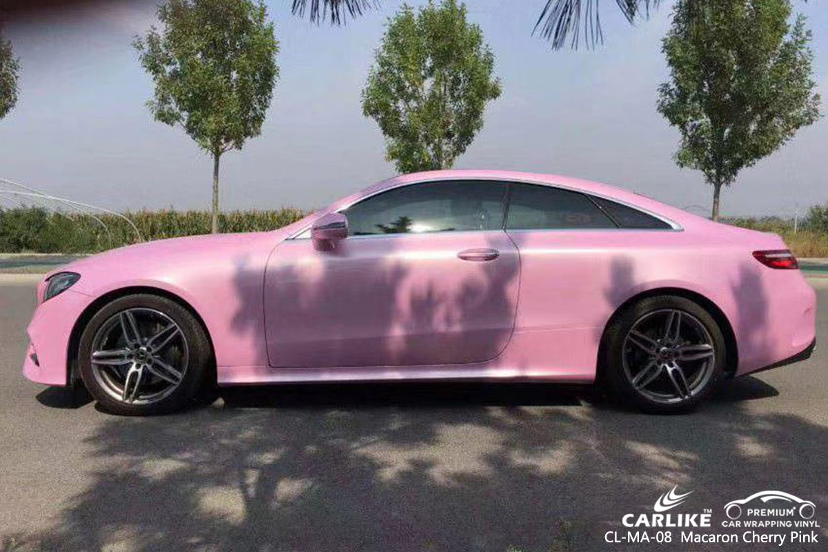 CL-MA-08 Macaron Cherry Pink car wrap vinyl for Benz