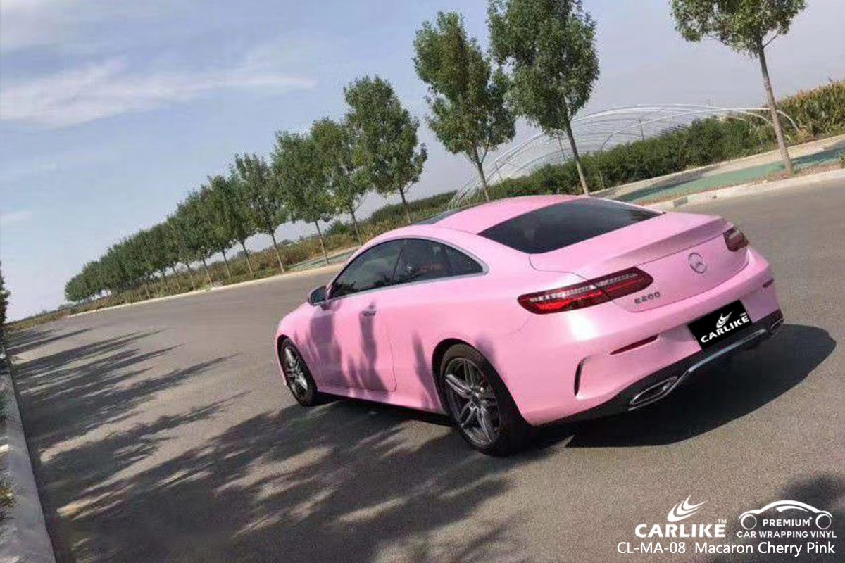 CL-MA-08 Macaron Cherry Pink car wrap vinyl for Benz