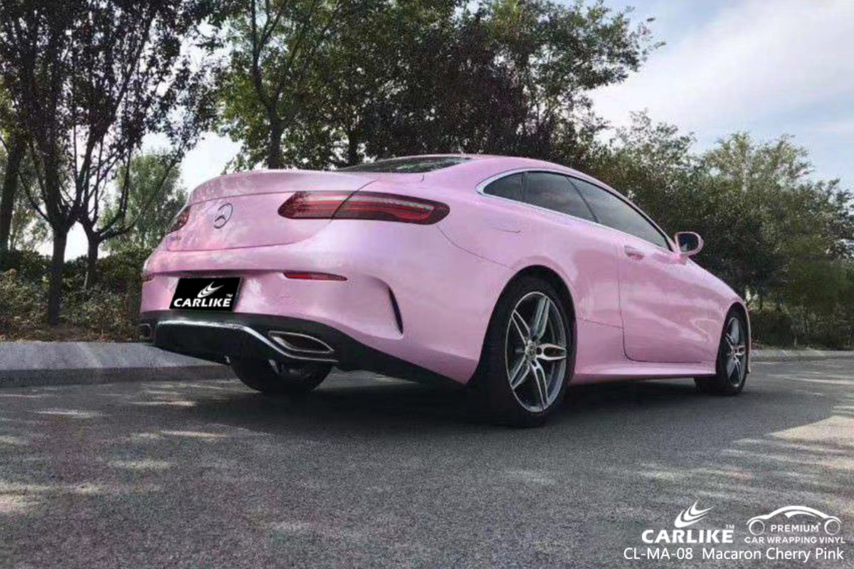 CL-MA-08 Macaron Cherry Pink car wrap vinyl for Benz