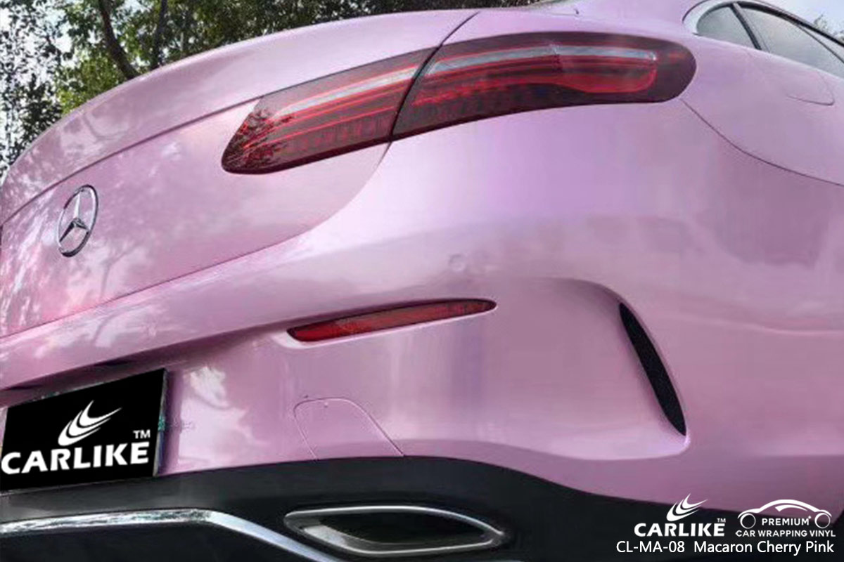 CL-MA-08 Macaron Cherry Pink car wrap vinyl for Benz