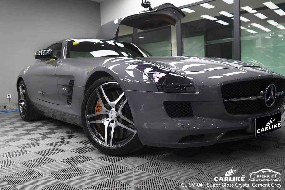 Comparison of car wrap vinyl and painting effect