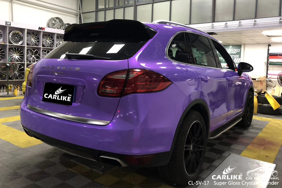 CL-SV-17 Super Gloss Crystal Lavender car wrap vinyl for Porsche