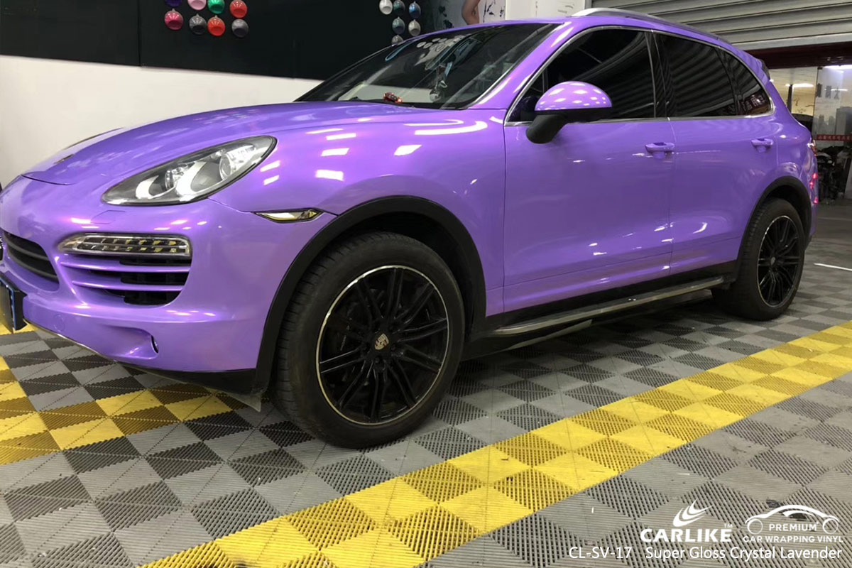 CL-SV-17 Super Gloss Crystal Lavender car wrap vinyl for Porsche