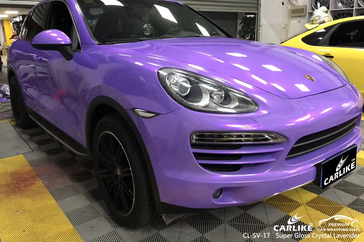 CL-SV-17 Super Gloss Crystal Lavender car wrap vinyl for Porsche