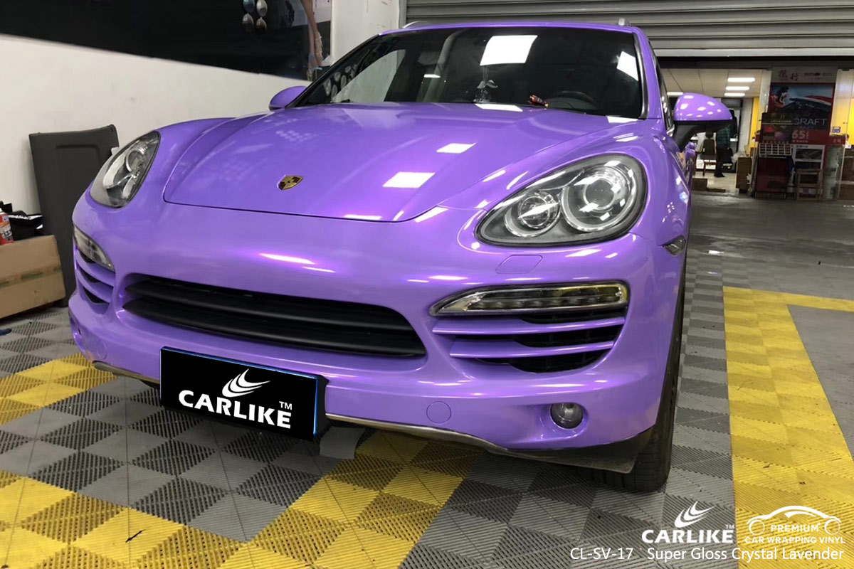 CL-SV-17 Super Gloss Crystal Lavender car wrap vinyl for Porsche