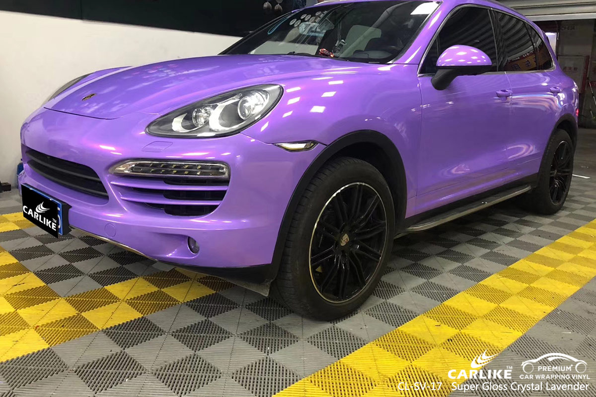 CL-SV-17 Super Gloss Crystal Lavender car wrap vinyl for Porsche