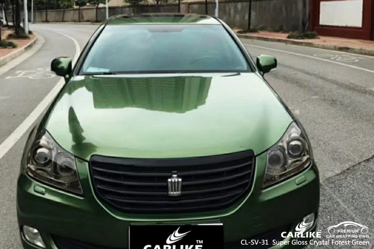 CL-SV-31 Super Gloss Crystal Forest Green car wrap vinyl for Toyota