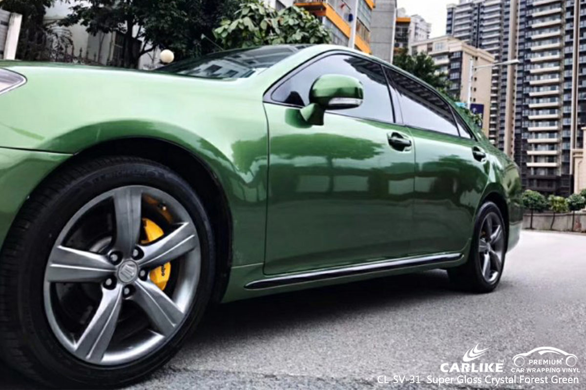 CL-SV-31 Super Gloss Crystal Forest Green car wrap vinyl for Toyota