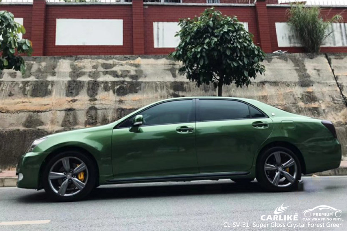 CL-SV-31 Super Gloss Crystal Forest Green car wrap vinyl for Toyota