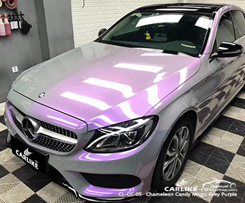 CL-CC-05 chameleon candy magic grey purple auto car vinyl wrapping for MERCEDES-BENZ