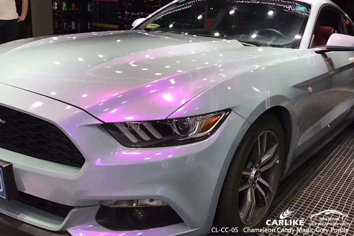 CL-CC-05 chameleon candy magic grey purple auto car wrap film for FORD MUSTANG Andorra