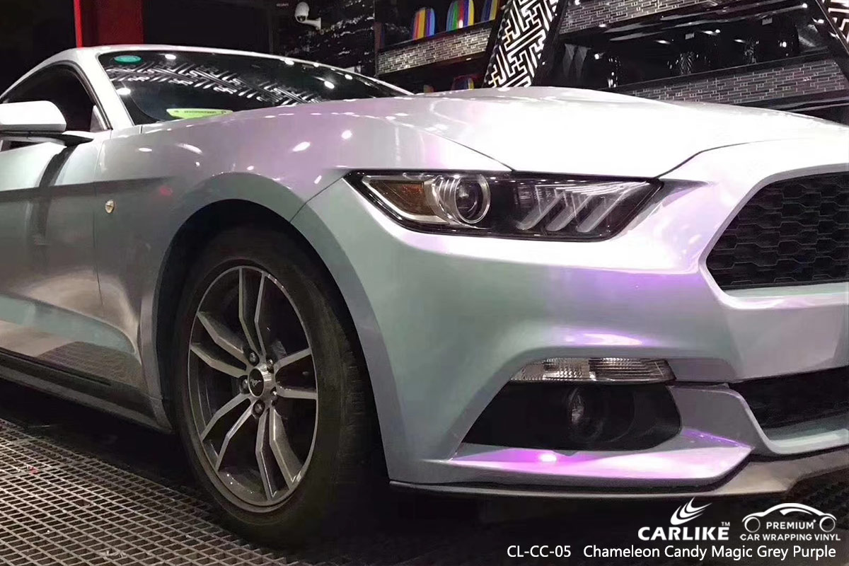 CL-CC-05 chameleon candy magic grey purple auto car wrap film for FORD MUSTANG Andorra