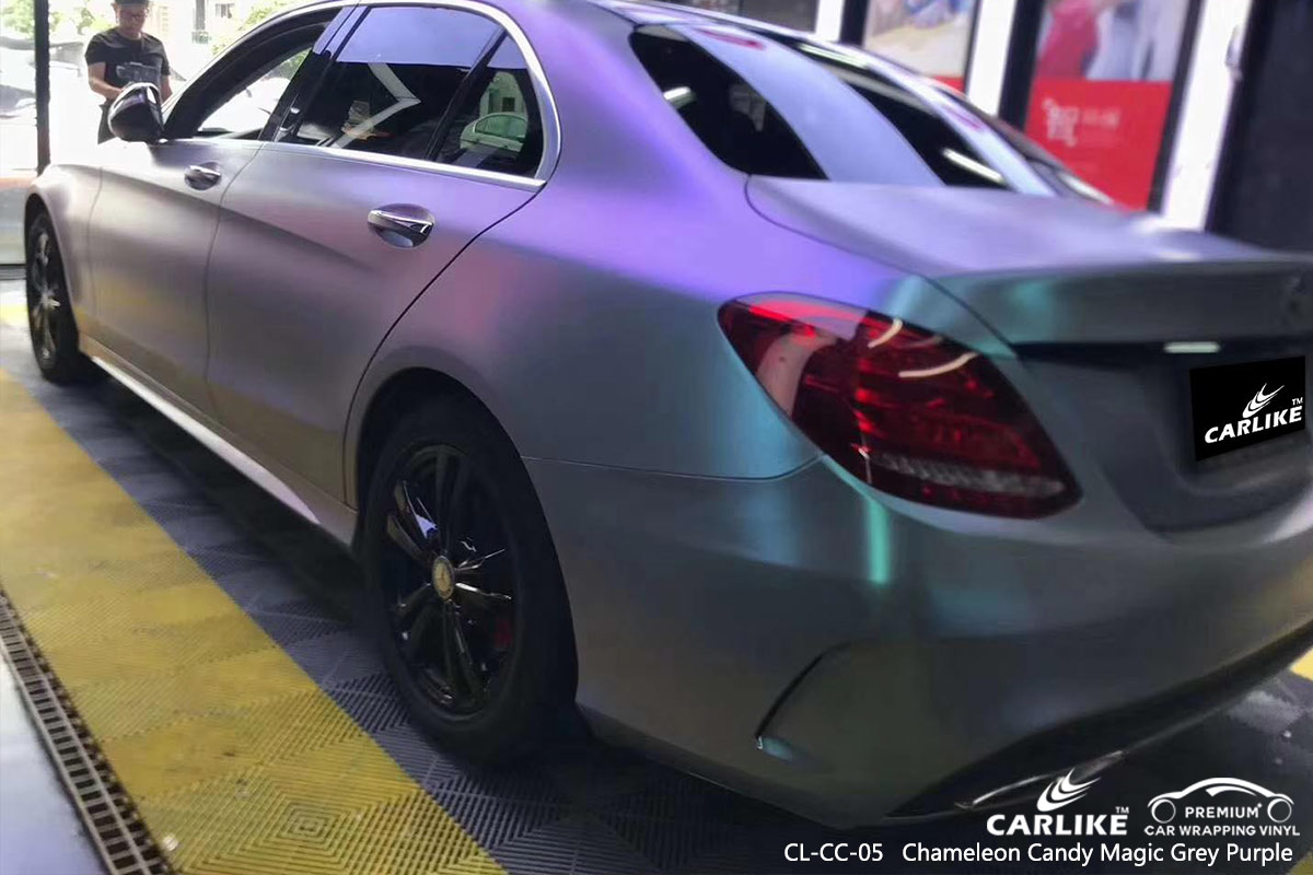 CL-CC-05 chameleon candy magic grey purple auto body wrap car supplier for MERCEDES-BENZ Andorra