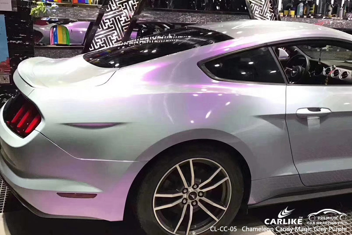 CL-CC-05 chameleon candy magic grey purple auto car wrap film for FORD MUSTANG Andorra