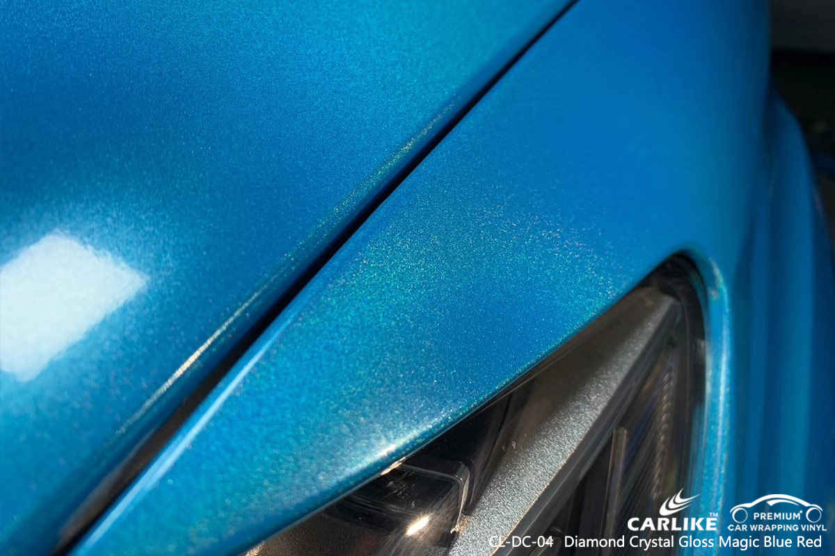 CL-DC-04 diamond crystal gloss magic blue red wrap my car for AUDI Tajikistan
