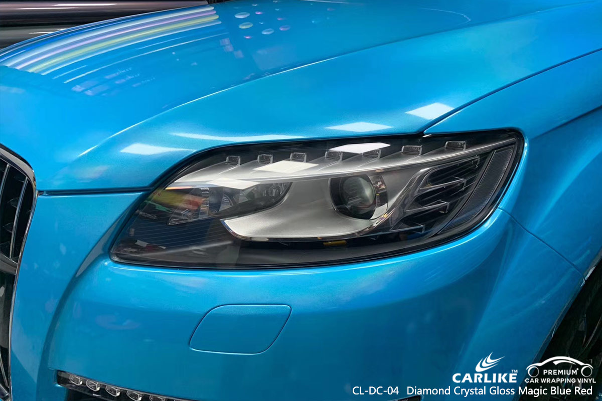 CL-DC-04 diamond crystal gloss magic blue red wrap my car for AUDI Tajikistan