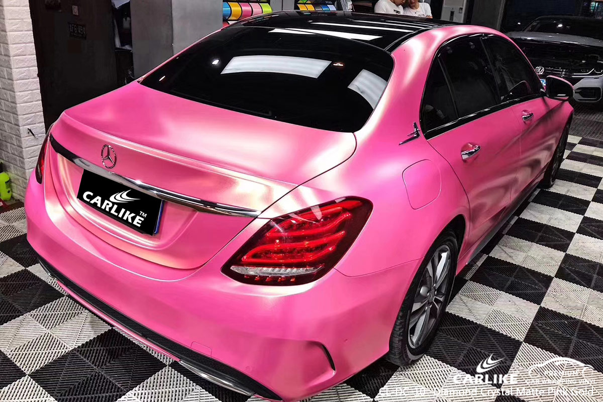 CL-DC-10 diamond crystal matte pink gold car vehicle vinyl films for MERCEDES-BENZ Equatorial Guinea