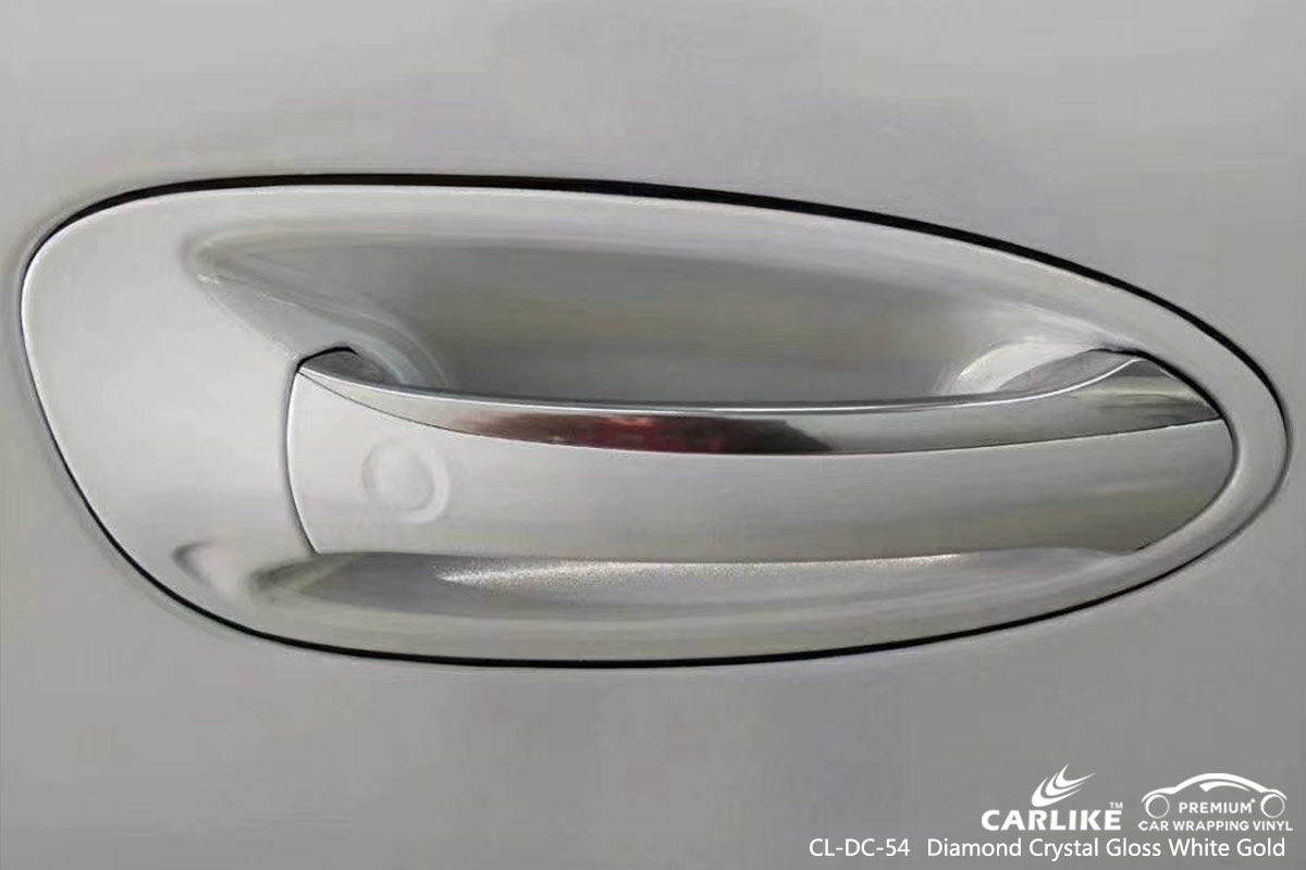 CL-DC-54 diamond crystal gloss white gold auto car wrapping PORSCHE Rwanda