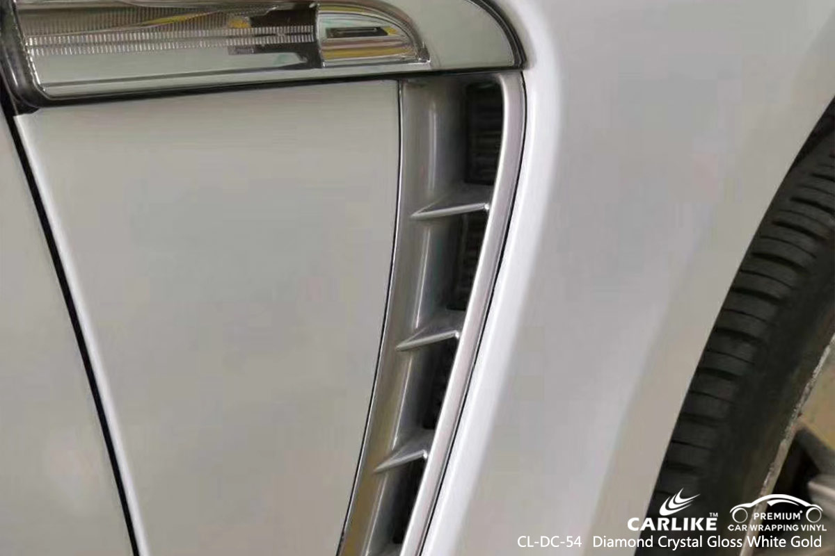 CL-DC-54 diamond crystal gloss white gold auto car wrapping PORSCHE Rwanda