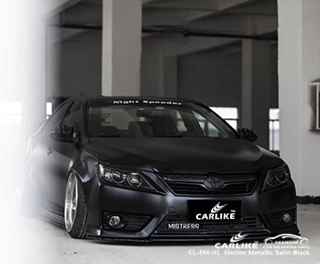 CL-EM-01 كهربائي لامع الساتان التفاف السيارة الفينيل ماتي الفينيل لتويوتا البرازيل