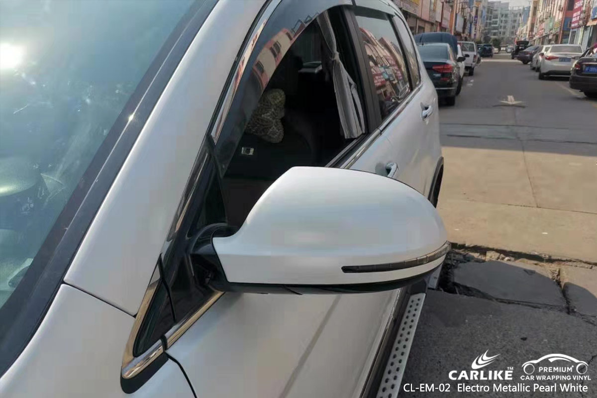CL-EM-02 electro metallic pearl white car wrap vinyl for HAVAL