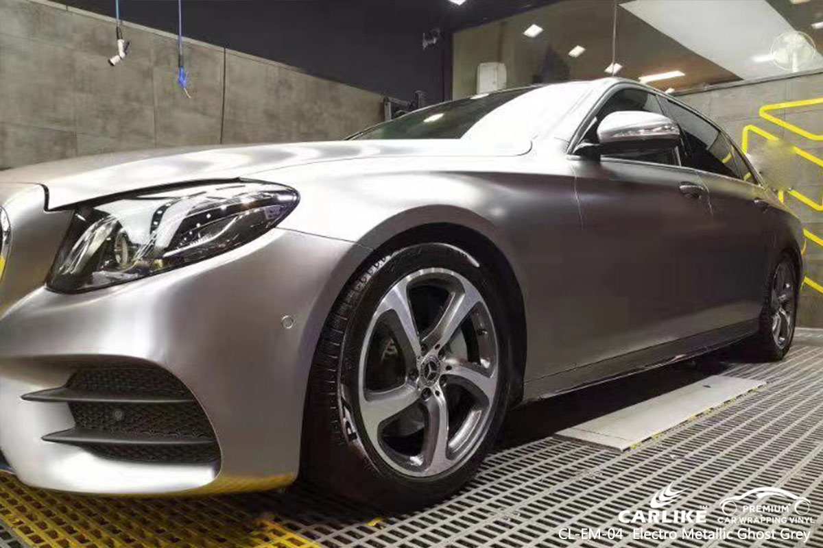 CL-EM-04 ELECTRO METALLIC GHOST GREY CAR WRAP VINYL for MERCEDES-BENZ