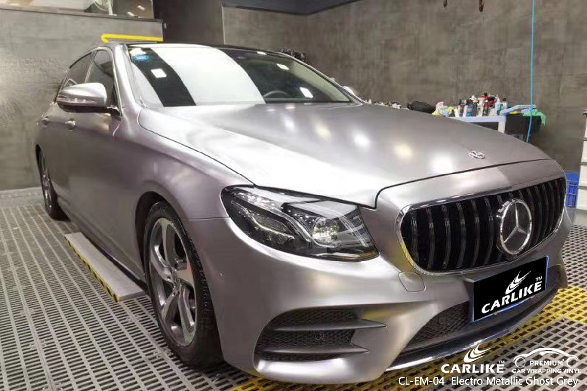 CL-EM-04 ELECTRO METALLIC GHOST GREY CAR WRAP VINYL for MERCEDES-BENZ
