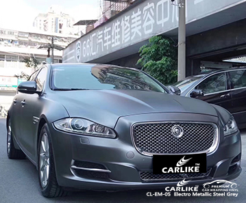 CL-EM-05 المعدني الرمادي المعدني لسيارة الفينيل التفاف السيارة لجاجوار ملاوي
