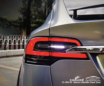 CL-EM-05 ورقة لاصقة الفينيل المعدني الكهربائي المعدني الرمادي لكاديلاك أوزبكستان