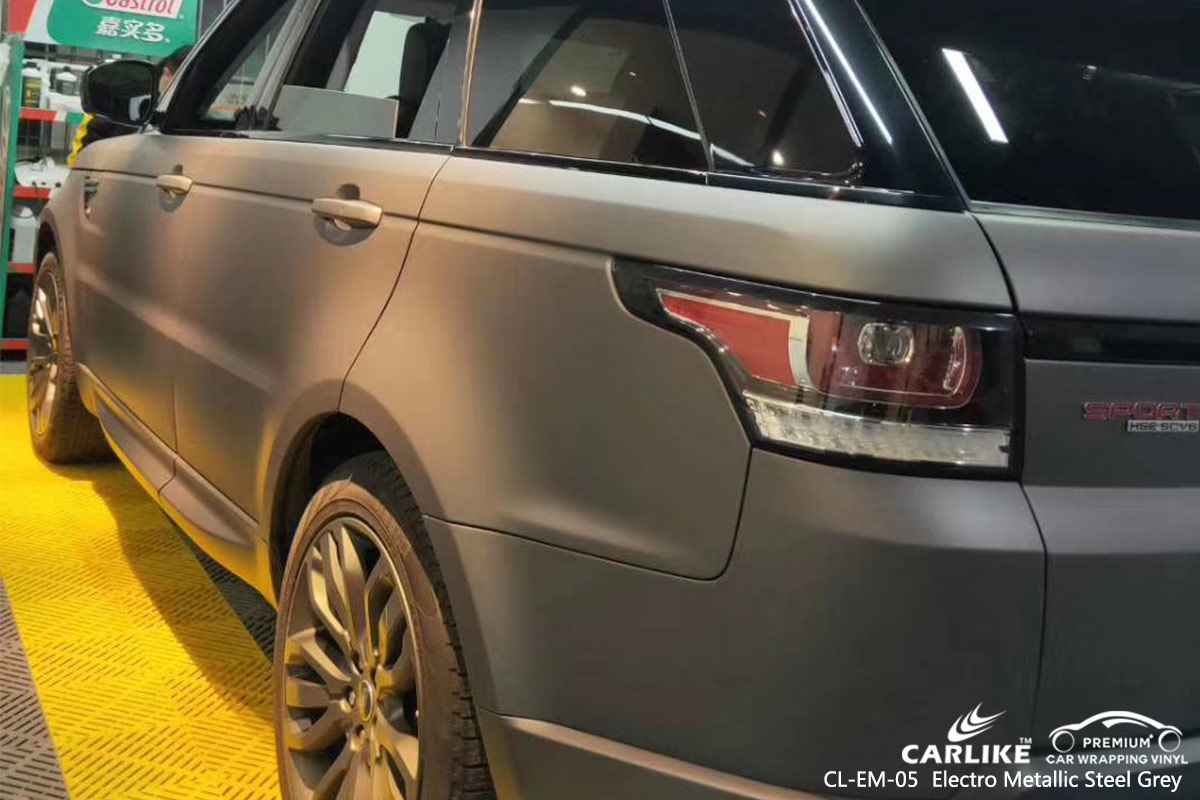 CL-EM-05 electro metallic steel grey car wrap vinyl for LAND ROVER