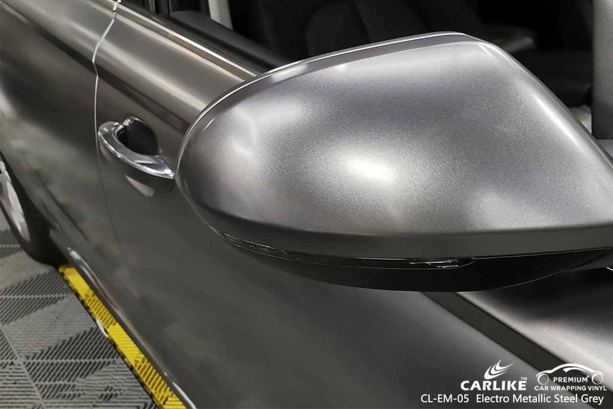 CL-EM-05 electro metallic steel grey car wrap vinyl for AUDI
