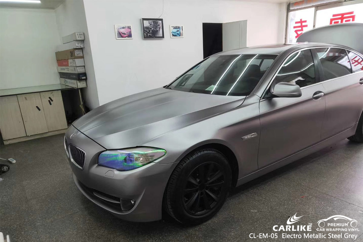 CL-EM-05 electro metallic steel grey car wrap vinyl for BMW