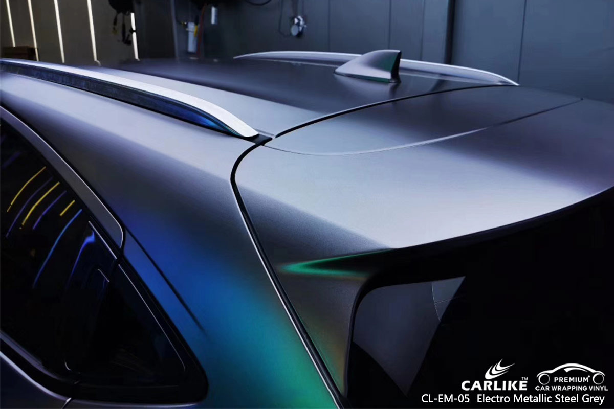 CL-EM-05 ELECTRO METALLIC STEEL GREY CAR WRAP VINYL for HONDA