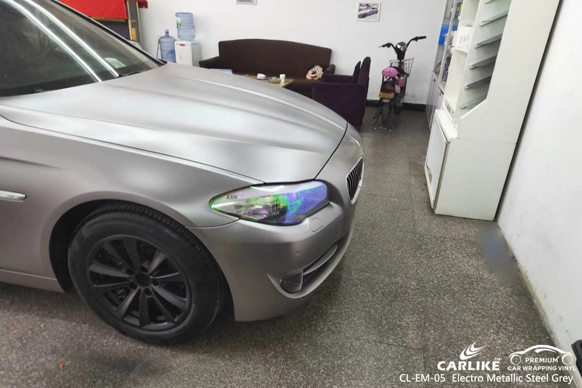 CL-EM-05 electro metallic steel grey car wrap vinyl for BMW