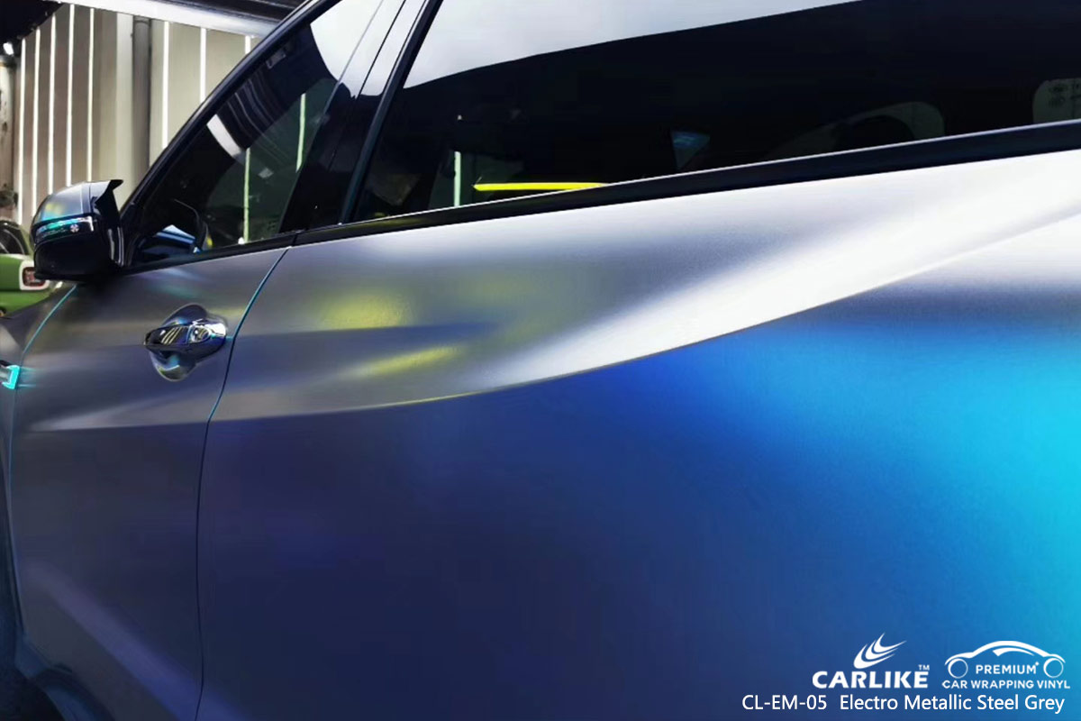 CL-EM-05 ELECTRO METALLIC STEEL GREY CAR WRAP VINYL for HONDA