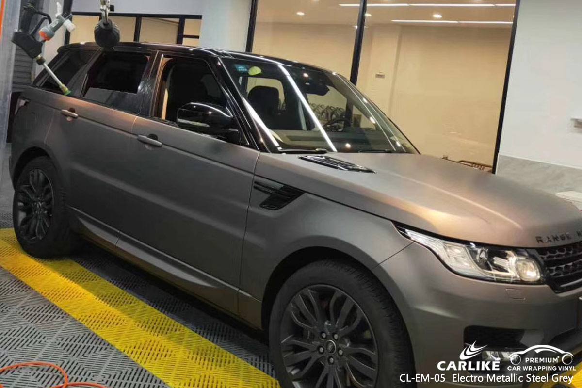 CL-EM-05 electro metallic steel grey car wrap vinyl for LAND ROVER