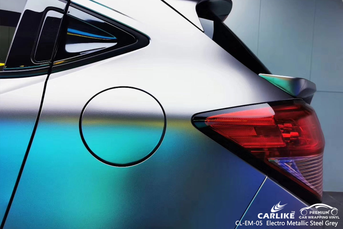 CL-EM-05 ELECTRO METALLIC STEEL GREY CAR WRAP VINYL for HONDA