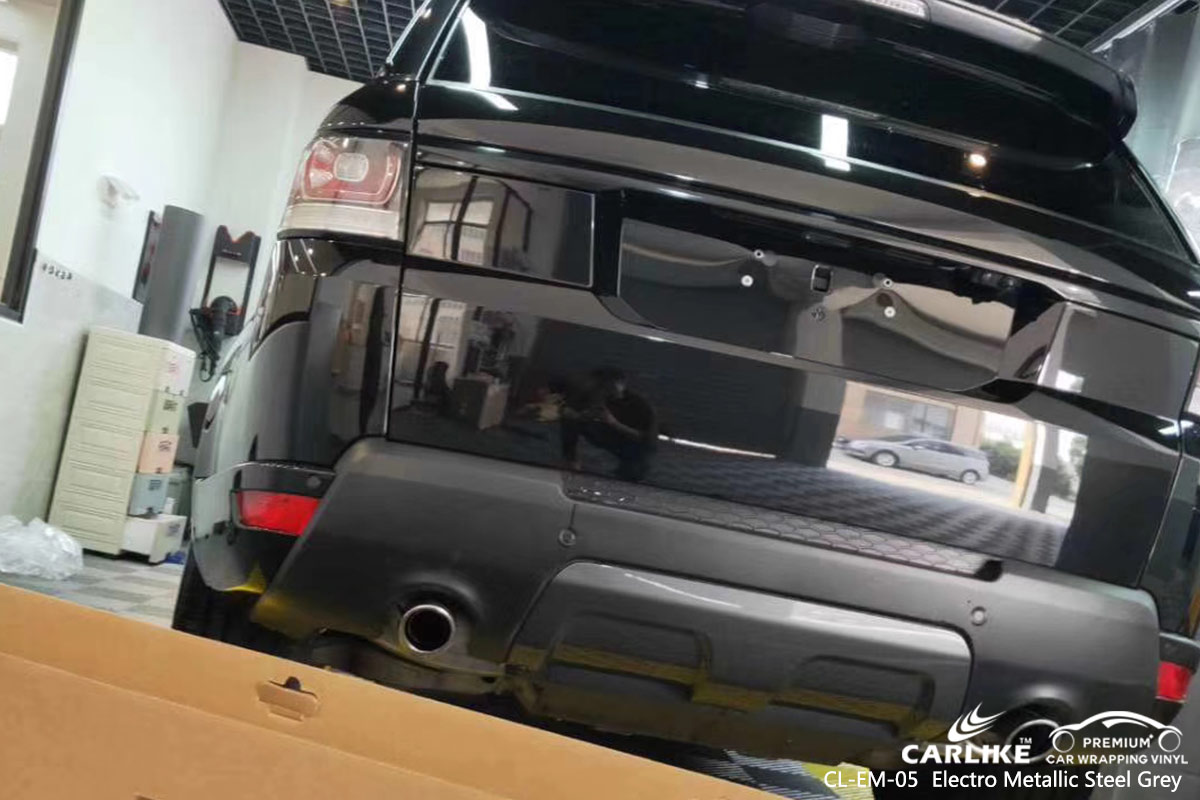 CL-EM-05 electro metallic steel grey car wrap vinyl