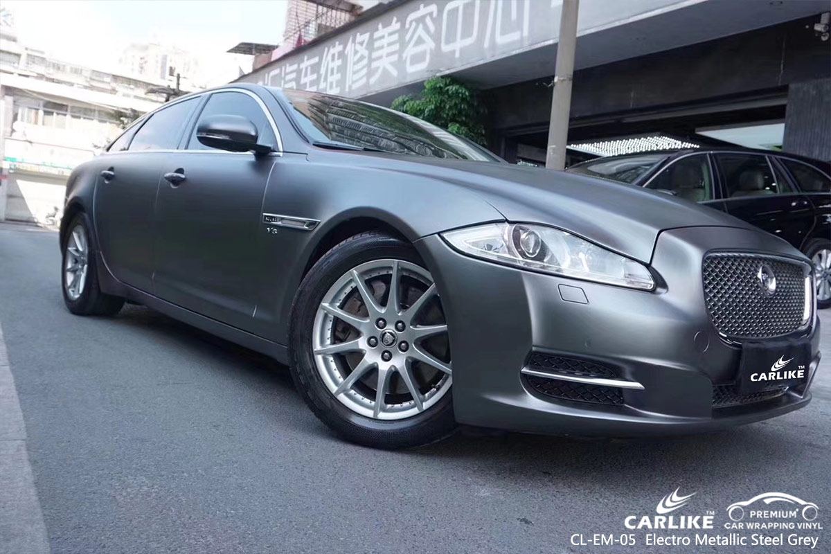 CL-EM-05 ELECTRO METALLIC STEEL GREY CAR WRAP VINYL for JAGUAR