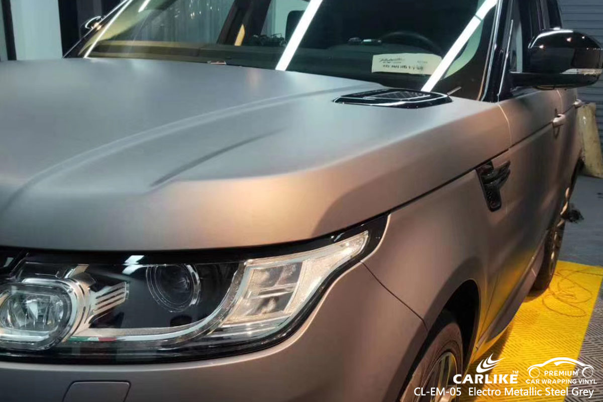 CL-EM-05 electro metallic steel grey car wrap vinyl