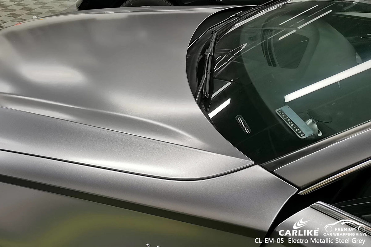 CL-EM-05 electro metallic steel grey car wrap vinyl for AUDI