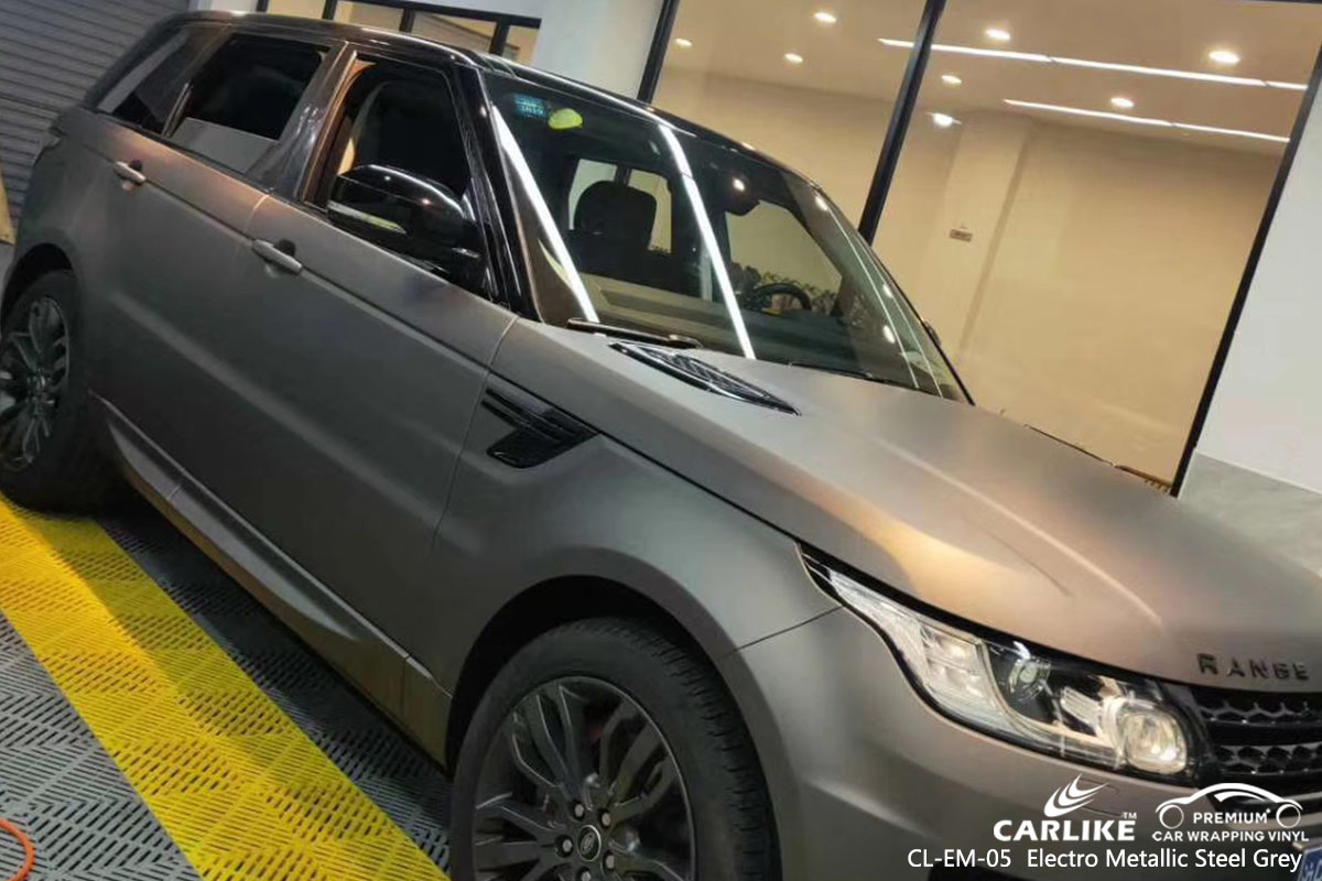 CL-EM-05 electro metallic steel grey car wrap vinyl