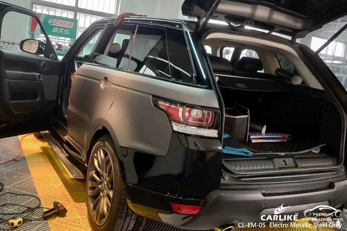 CL-EM-05 electro metallic steel grey car wrap vinyl for LAND ROVER
