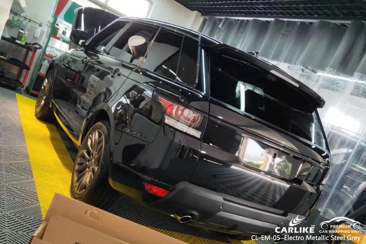 CL-EM-05 electro metallic steel grey car wrap vinyl for LAND ROVER