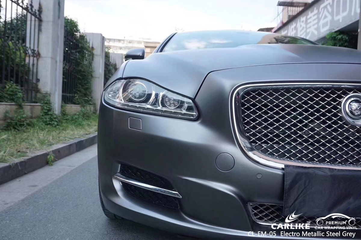 CL-EM-05 ELECTRO METALLIC STEEL GREY CAR WRAP VINYL for JAGUAR