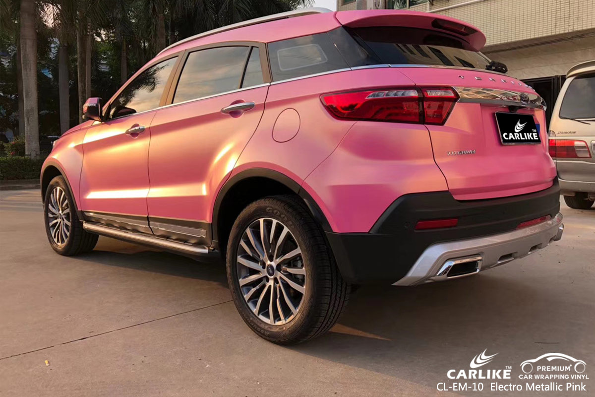 CL-EM-10 ELECTRO METALLIC PINK CAR WRAP VINYL for FORD TERRITORY