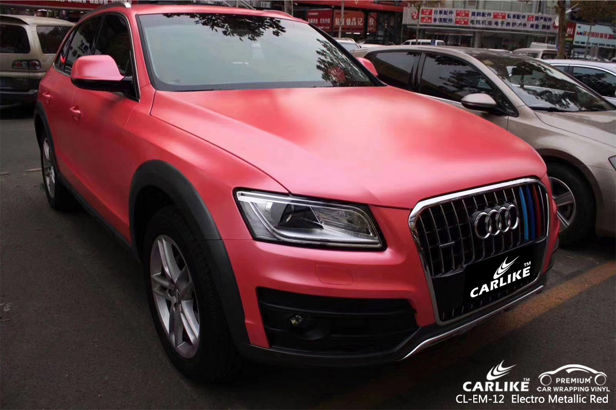 CL-EM-12 electro metallic red car wrap vinyl for AUDI