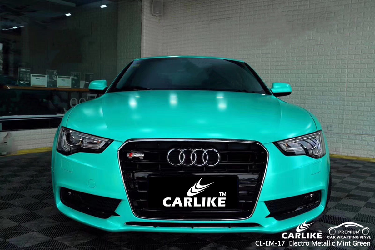 CL-EM-17 ELECTRO METALLIC MINT GREEN CAR WRAP VINYL for AUDI