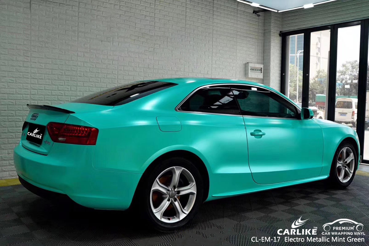 CL-EM-17 ELECTRO METALLIC MINT GREEN CAR WRAP VINYL for AUDI