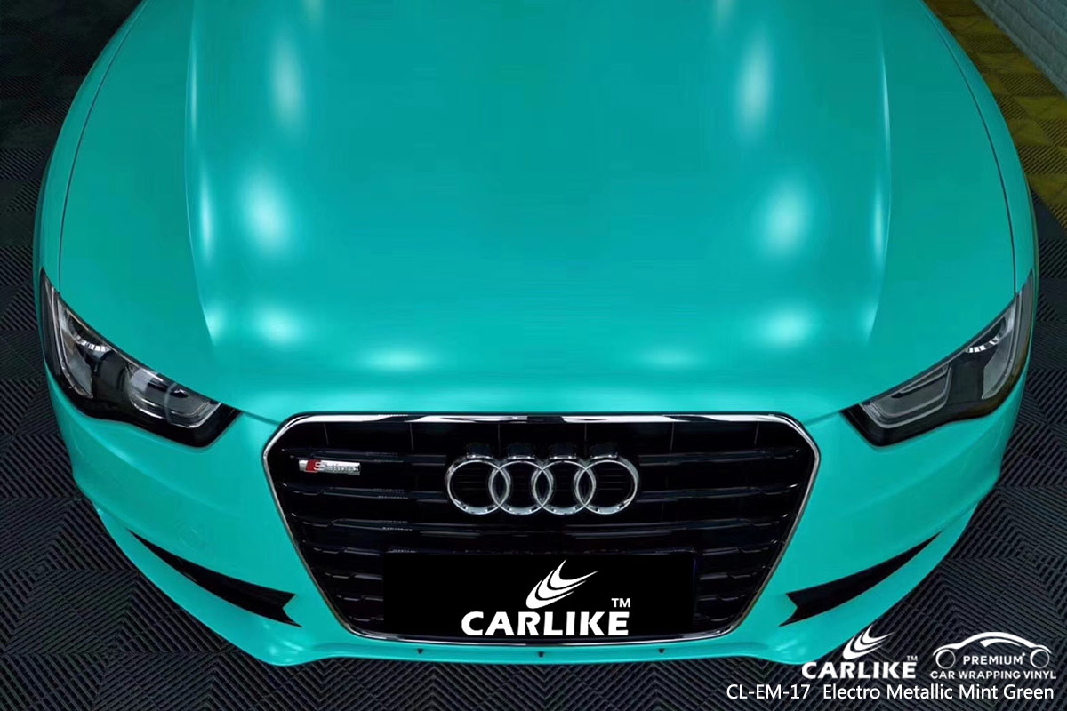 CL-EM-17 ELECTRO METALLIC MINT GREEN CAR WRAP VINYL for AUDI